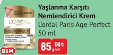 L’ORÉAL PARİS AGE PERFECT 	 YAŞLANMA KARŞITI NEMLENDİRİCİ KREM